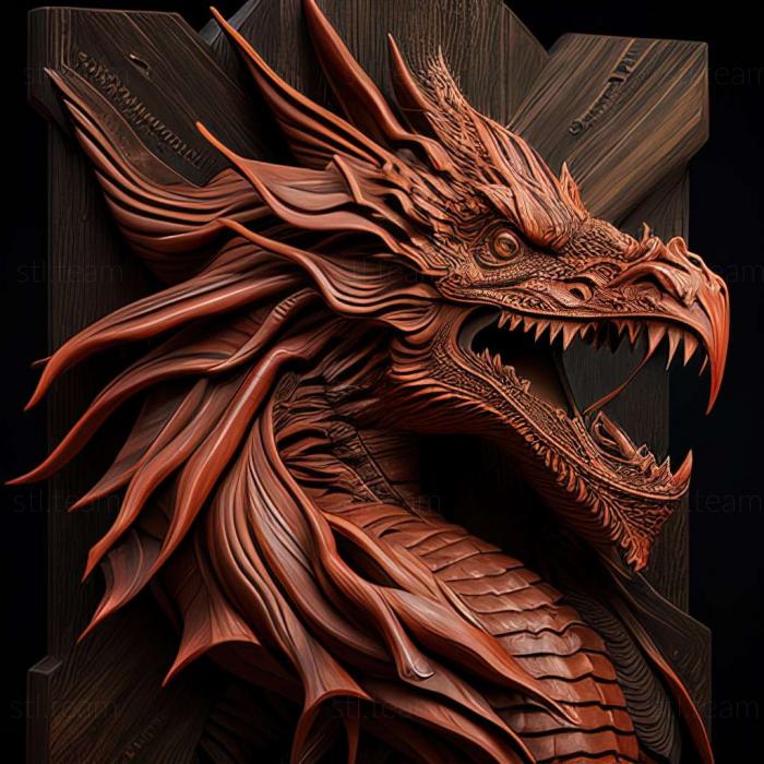 3D модель Игра варгейм красный дракон (STL)